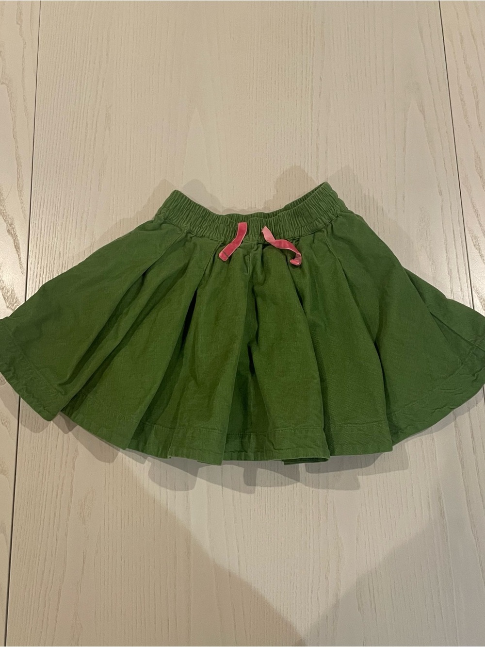 Mini Boden Green Corduory Skater Skirt - 3-4 years